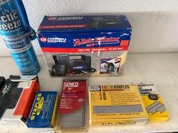 12v inflator, nails, refrigerant , fasteners