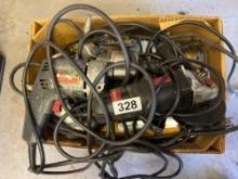 box of corded tools, and more