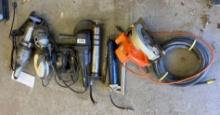 Power tools, grease guns and light reel