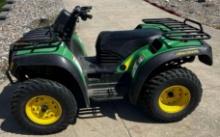 John Deere 500 Buck 4 wheeler model MOFGTA5010511 with 1349 miles runs and drives good might need