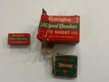 Vintage Remington Kleanbore 22 short 7 boxes of 50 and 1 box of 100