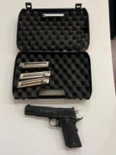 Colt Gold Cup trophy 22 hand gun with 3 clips and case