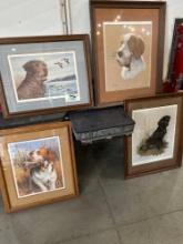 FRAMED HUNTING DOG PRINTS