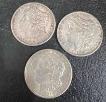 Coins- Morgan Silver Dollars - 3 times the money
