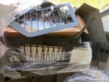 Pallet full Police Interceptor parts and pieces light, wiring, cage parts