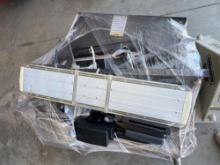 Pallet full of Ford Explorer Police Interceptor interior parts including lights of all sorts