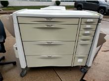Med cart WITH keys can be used as a tool box or storage!
