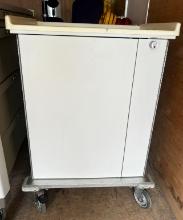 Med cart no keys can be used as a tool box or storage!