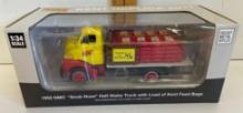 Kent Replica 2017 1952 GMC snub- nose Half a stake truck with load of Kent feeds bags