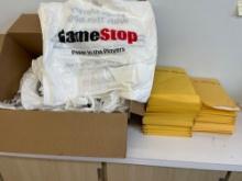 cushioned Mailer and plastic bags