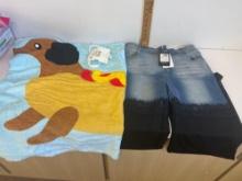 Towel and pants new