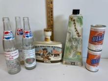 Bottle Whiskey, iowa/iowast bottles and Billy beer