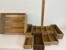 Wooden boxes for making cheese