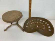 bench and tractor seat