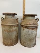 Antique Hood Milk containers