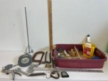 Craftsman and Skil Grinding wheel 6, Wrecking bar and more