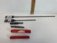 wood bits and concrete bits