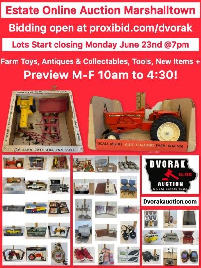 Estate! Farm Toys, Vintage Electronics, Tools +
