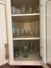 Cabinet of cups, glassware etc.
