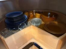 Corner cabinet contents and cutting boards