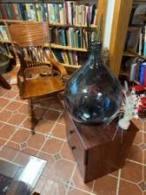 Rocking chair, puzzles, terrarium, and small drawers