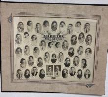 Mapleton high school class of 1954 framed picture