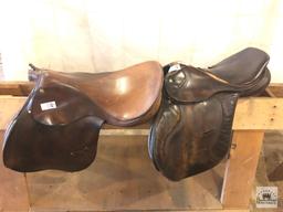 Two English Saddles