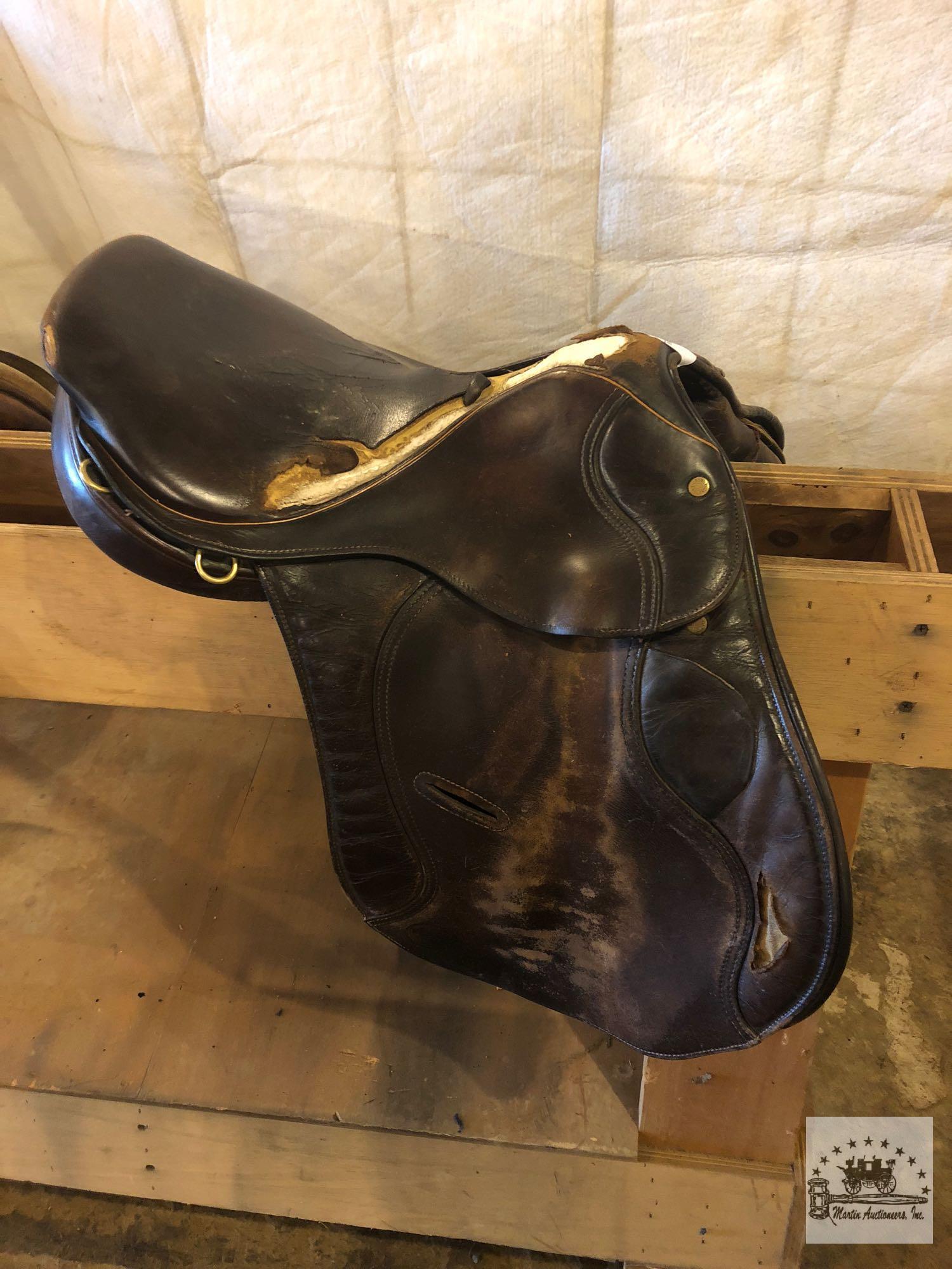 Two English Saddles