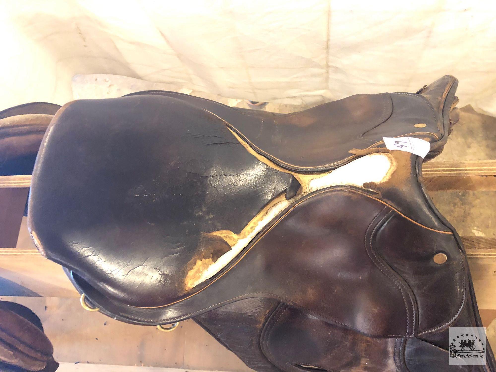 Two English Saddles