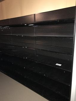Black Single Sided Shelving