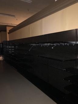 Black Single Sided Shelving