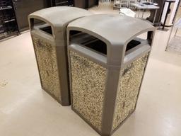 Exterior Trash Cans Qty 2