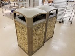 Exterior Trash Cans Qty 2