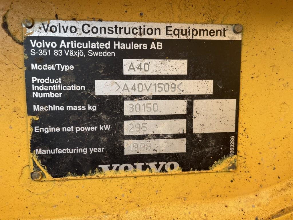 1998 Volvo A40 Articulated Haul Truck