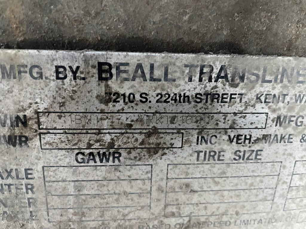 1994 Beall Quad Axle Pup Trailer