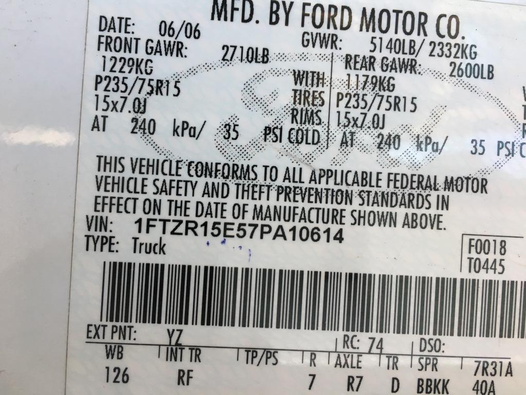 2007 Ford Ranger 4x4 Extra Cab Pickup
