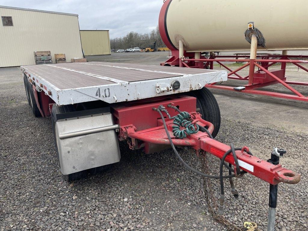 1973 Utility Tri-Axle Flatbed Pup Trailer