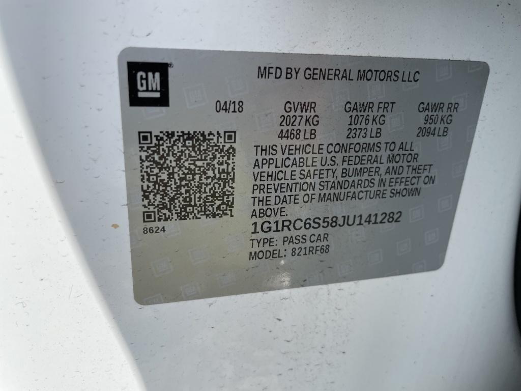 2018 Chevrolet Volt Hatchback Sedan