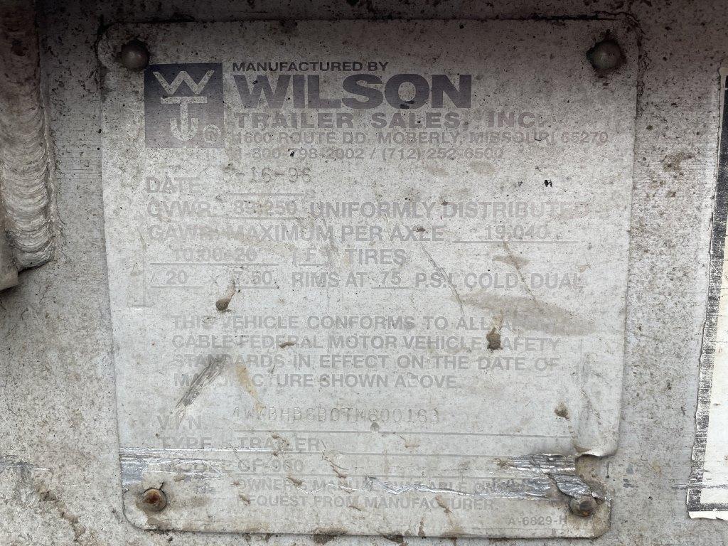 1996 Wilson CF-900 48' Tri-Axle Flatbed Trailer