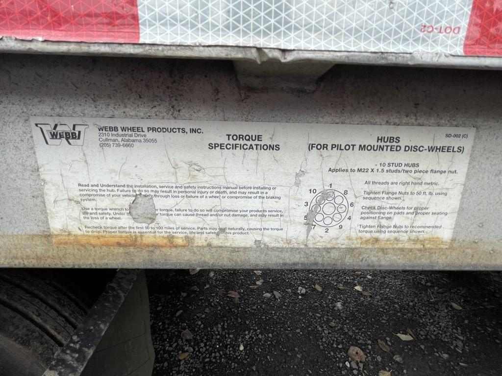 1996 Wilson CF-900 48' Tri-Axle Flatbed Trailer