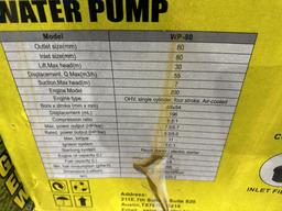 2022 AGT WP-80 Water Pump
