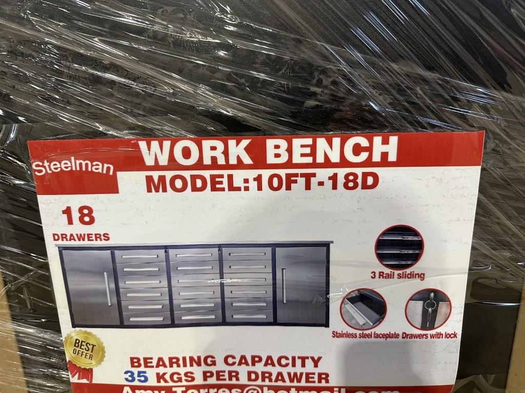 2023 Steelman 10FT18D2C Work Bench