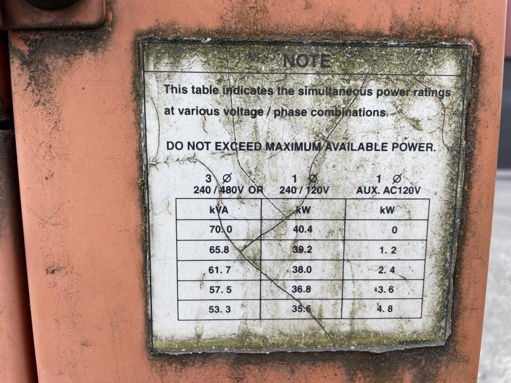 2001 MQ Power DCA-70SSJU Towable Generator