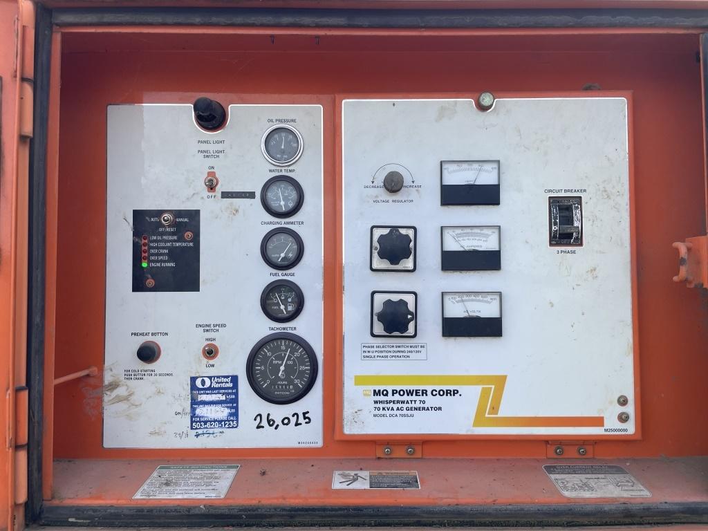2001 MQ Power DCA-70SSJU Towable Generator