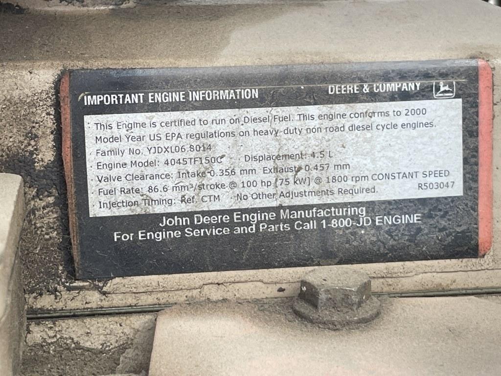 2001 MQ Power DCA-70SSJU Towable Generator