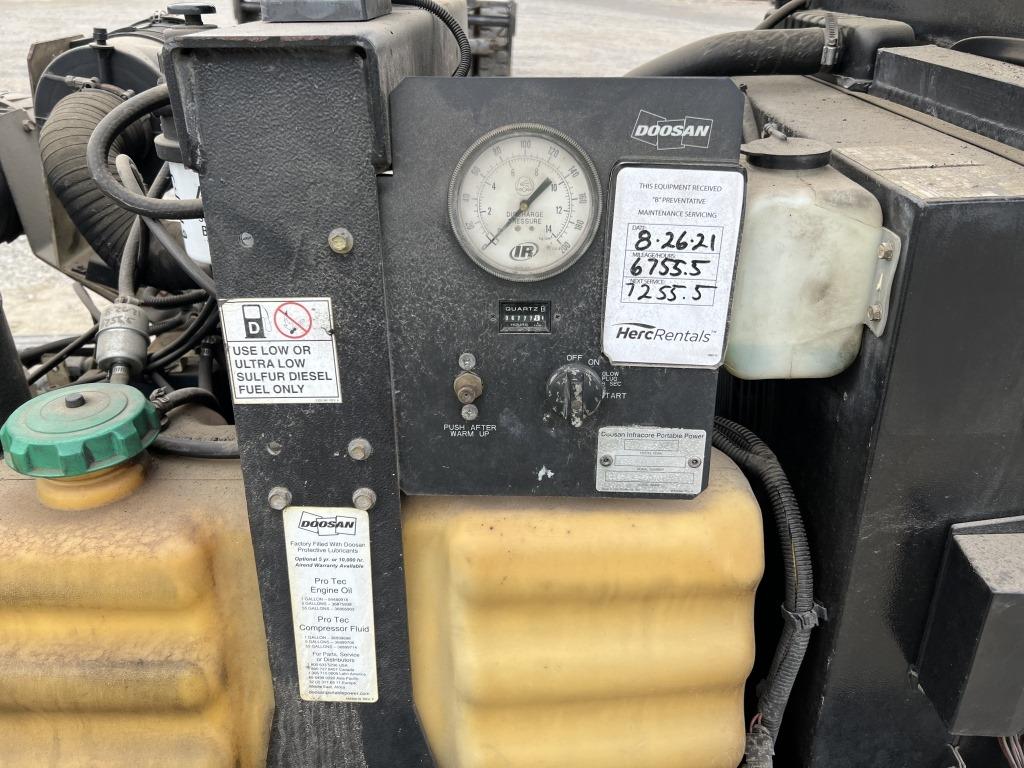 2013 Doosan C185WKU Towable Air Compressor