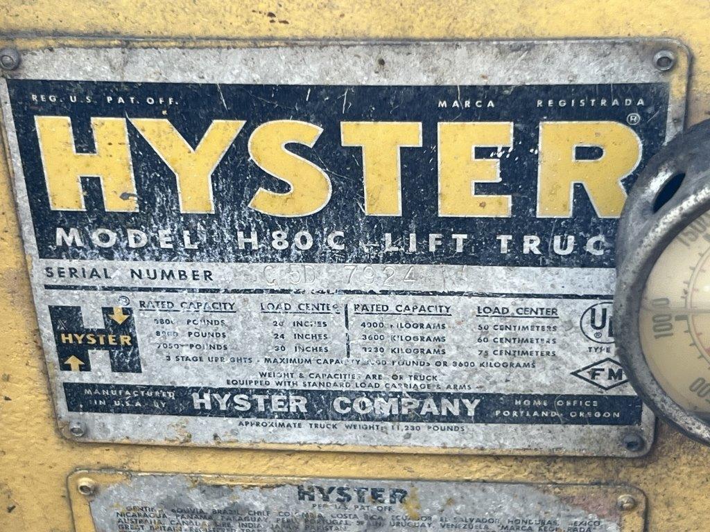 Hyster H80C Forklift