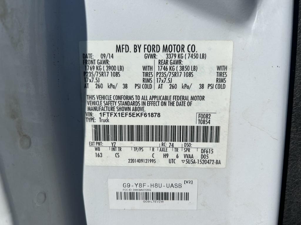 2014 Ford F150 Extra Cab XL 4X4 Pickup