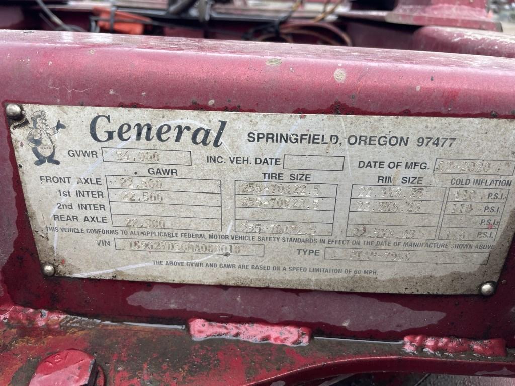 2020 Kenworth T800 Tri-Axle Log Truck
