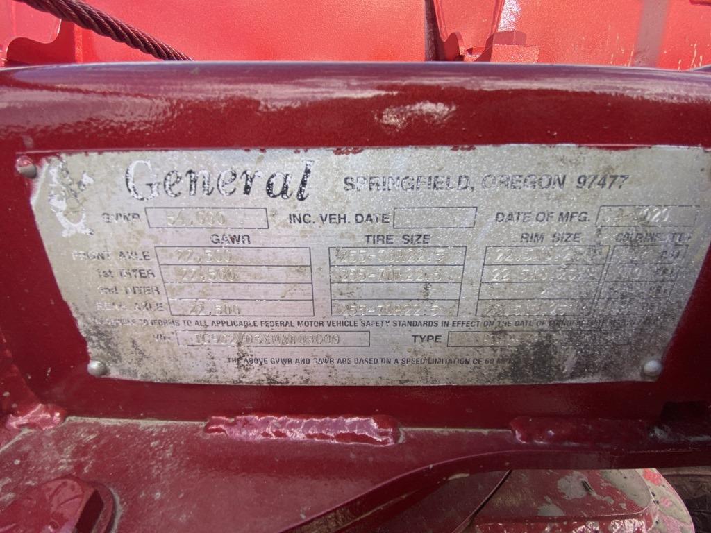 2020 Kenworth T800 Tri-Axle Log Truck